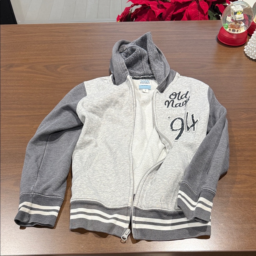 Old Navy Two-Tone Gray Kids Hoodie